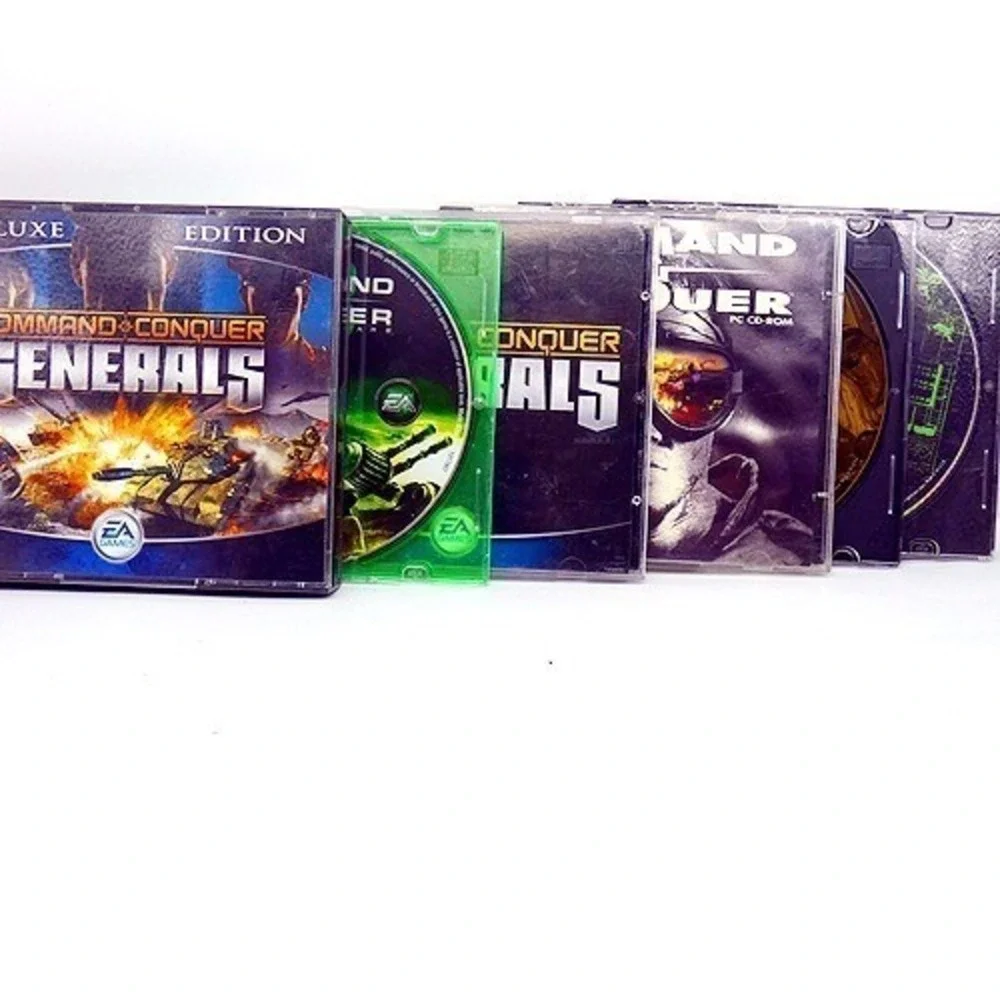 Command & Conquer Lot 6 Titles 11 CDs Generals Deluxe Tiberian Sun 3 Firestorm